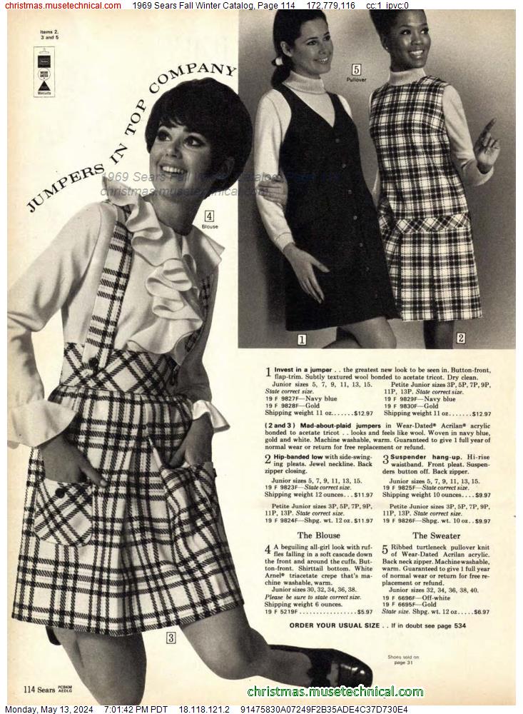 1969 Sears Fall Winter Catalog, Page 114 - Catalogs & Wishbooks
