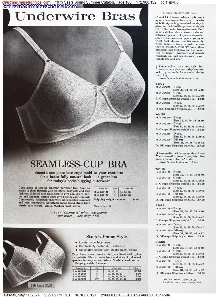 1973 Sears Spring Summer Catalog, Page 186