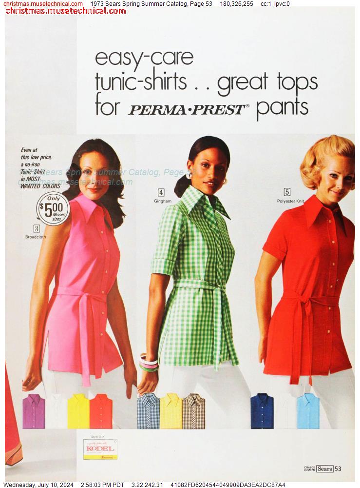 1973 Sears Spring Summer Catalog, Page 53