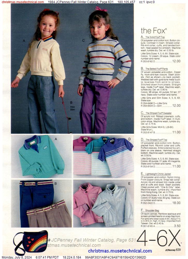 1984 JCPenney Fall Winter Catalog, Page 631