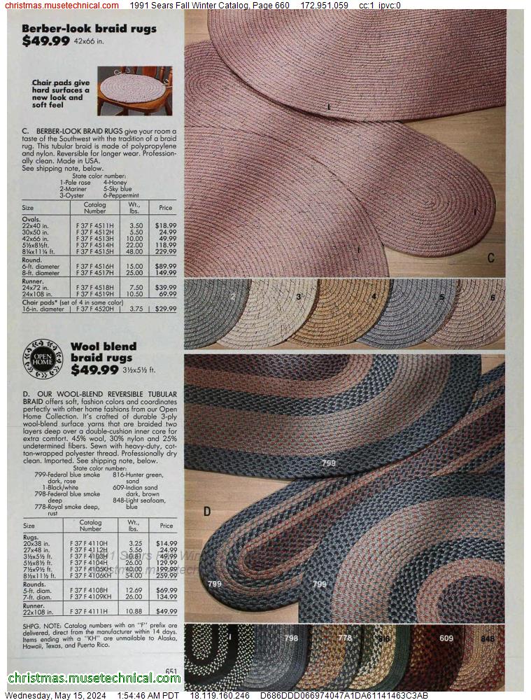 1991 Sears Fall Winter Catalog, Page 660