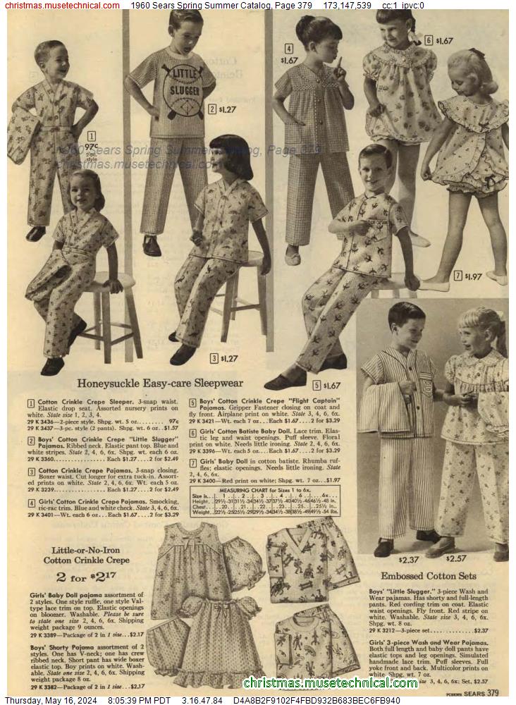 1960 Sears Spring Summer Catalog, Page 379