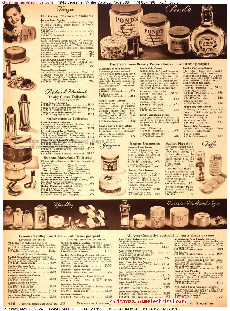 1942 Sears Fall Winter Catalog, Page 560