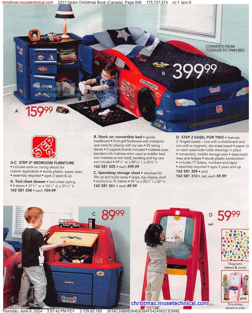 2011 Sears Christmas Book (Canada), Page 806