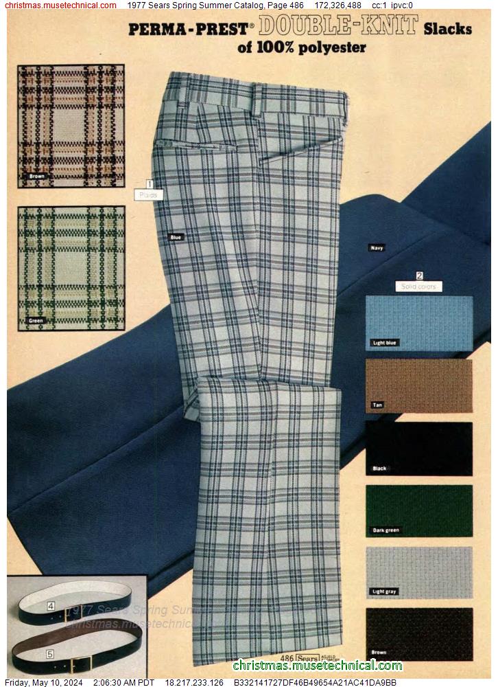 1977 Sears Spring Summer Catalog, Page 486