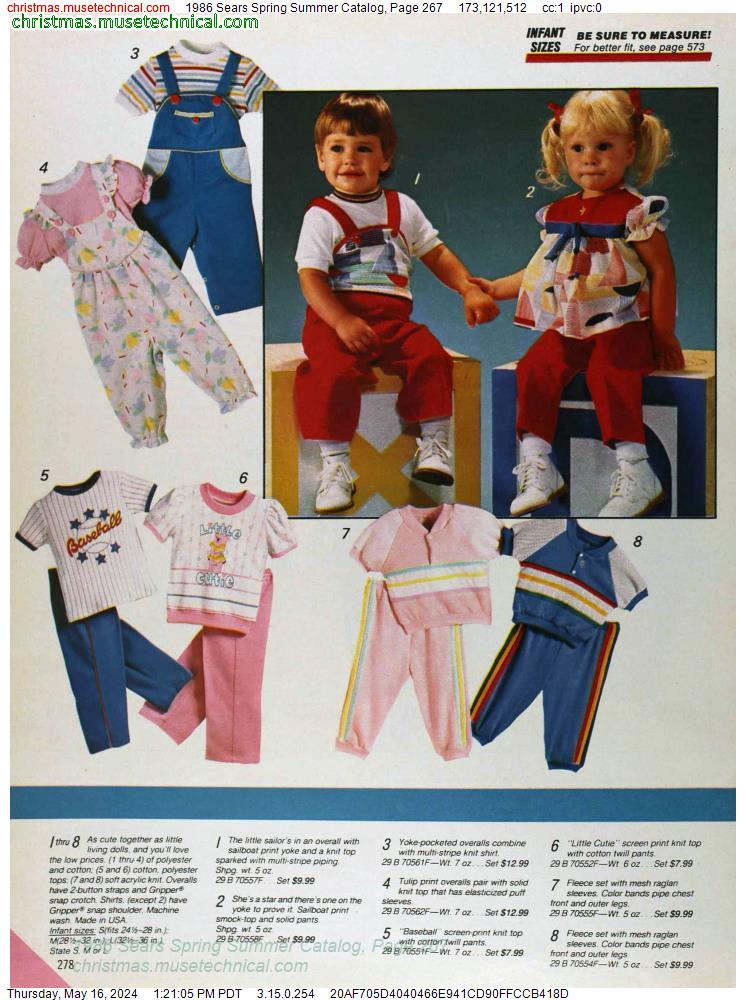 1986 Sears Spring Summer Catalog, Page 267