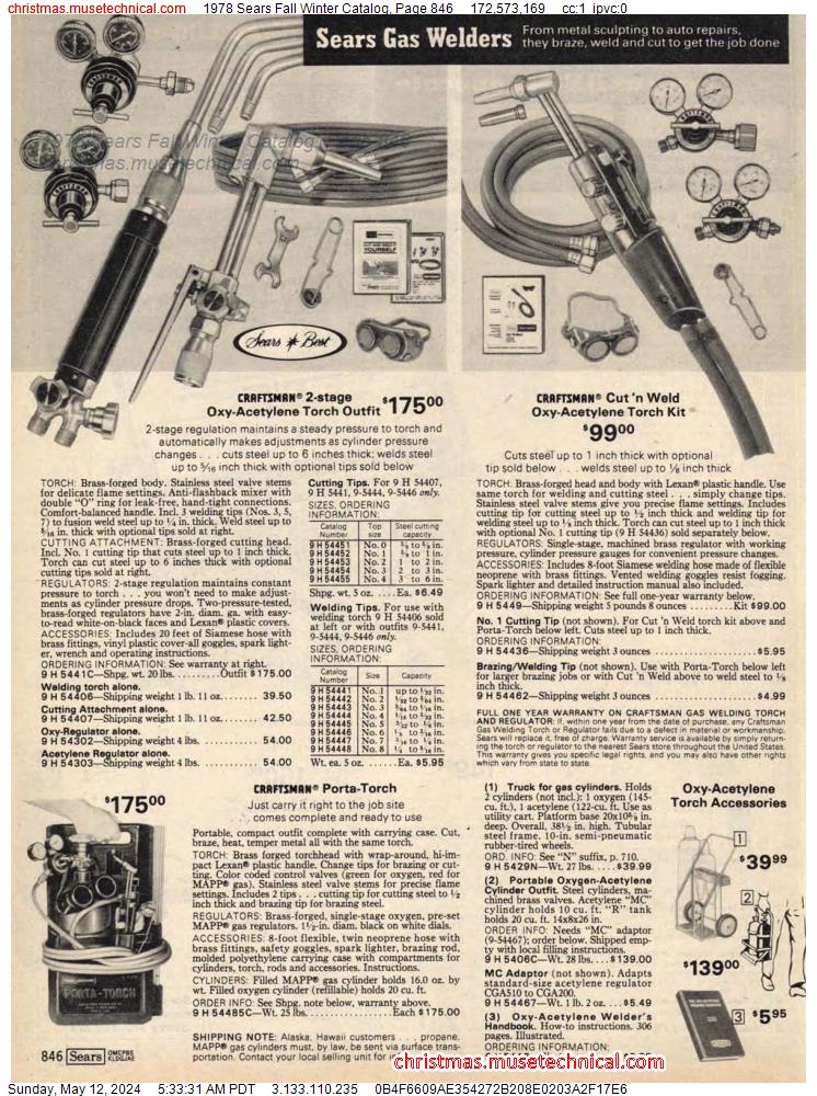 1978 Sears Fall Winter Catalog, Page 846