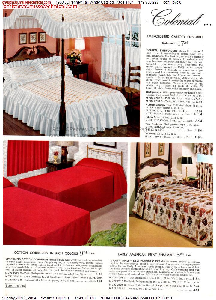 1963 JCPenney Fall Winter Catalog, Page 1184
