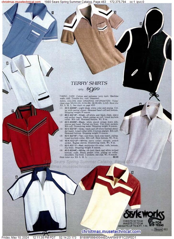1980 Sears Spring Summer Catalog, Page 463