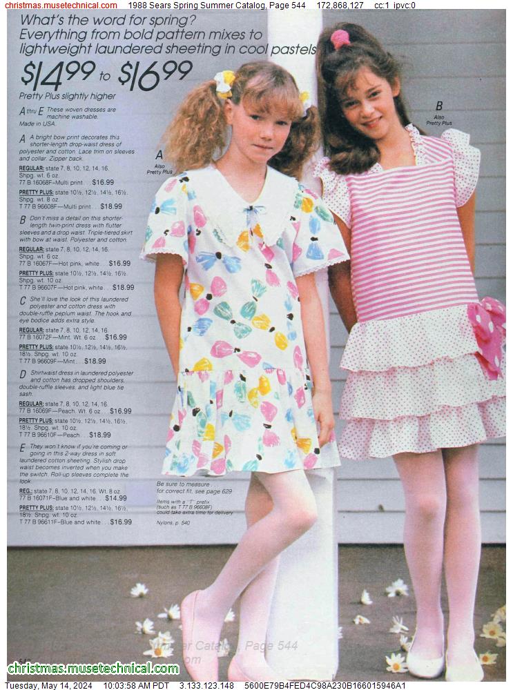1988 Sears Spring Summer Catalog, Page 544