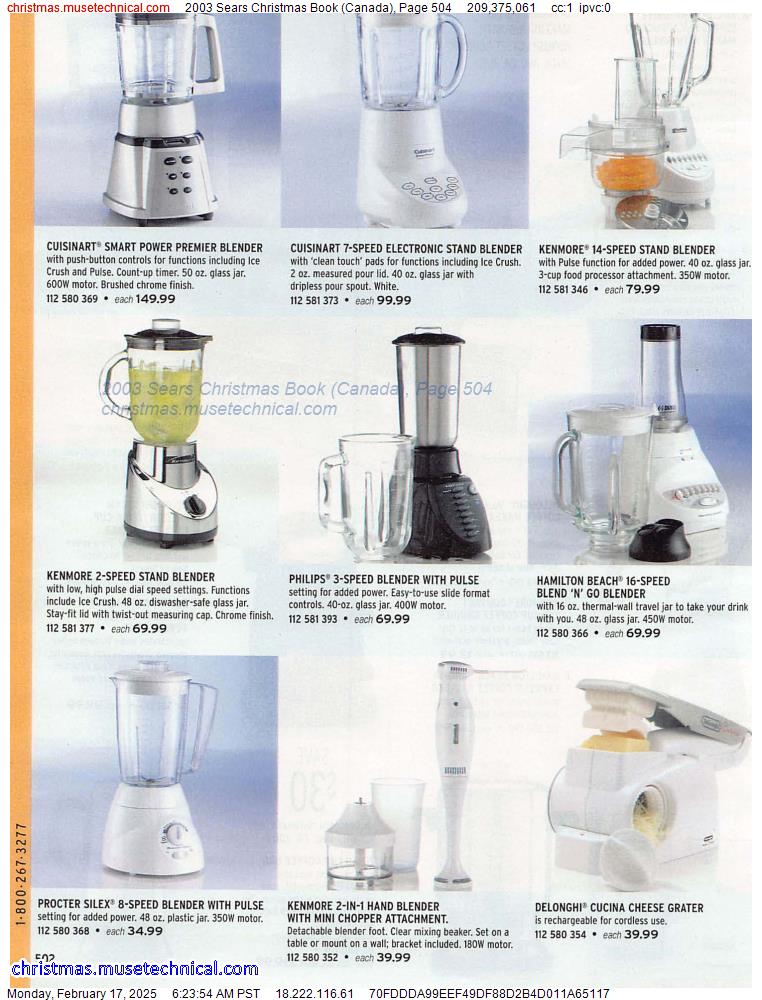 2003 Sears Christmas Book (Canada), Page 504