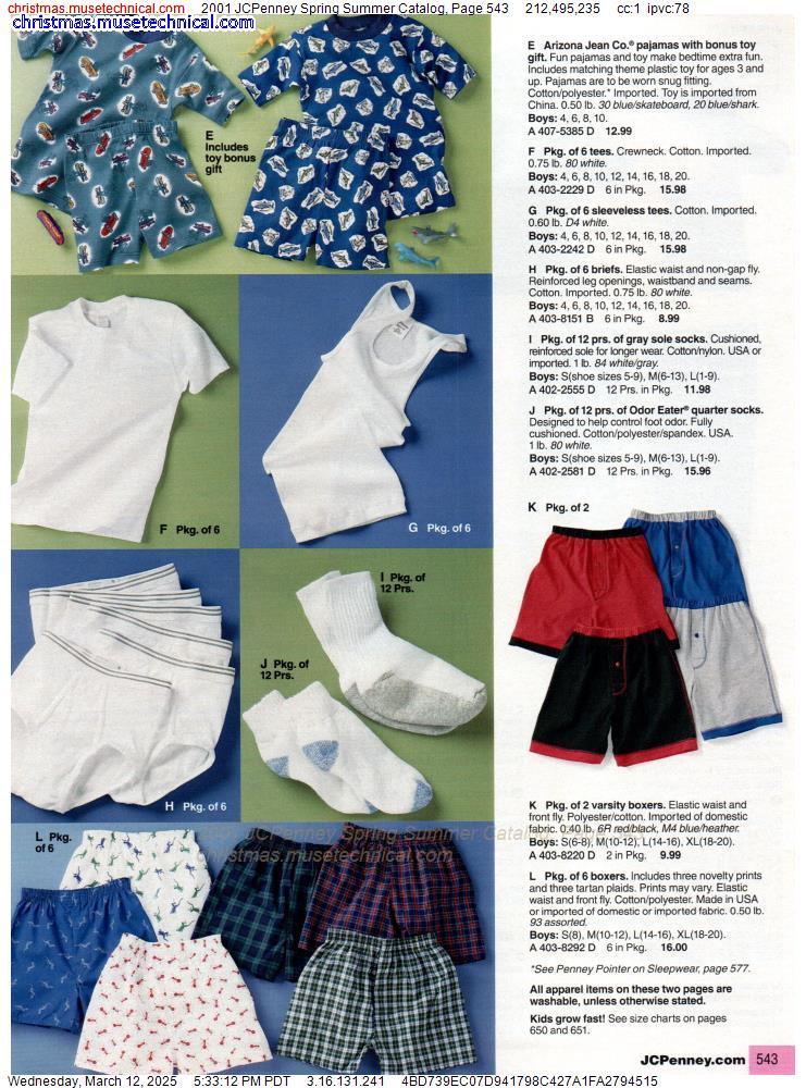 2001 JCPenney Spring Summer Catalog, Page 543