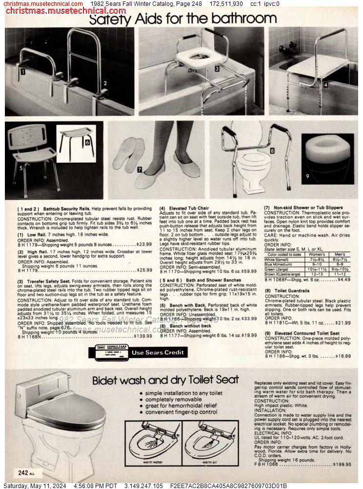 1982 Sears Fall Winter Catalog, Page 248
