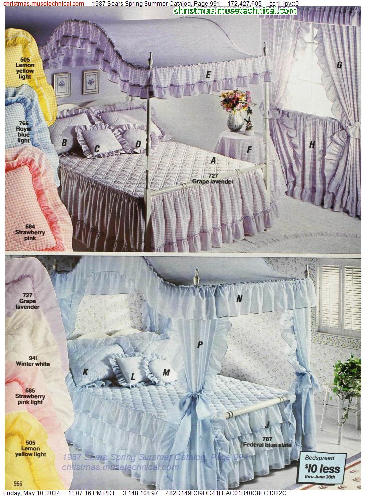 1987 Sears Spring Summer Catalog, Page 991
