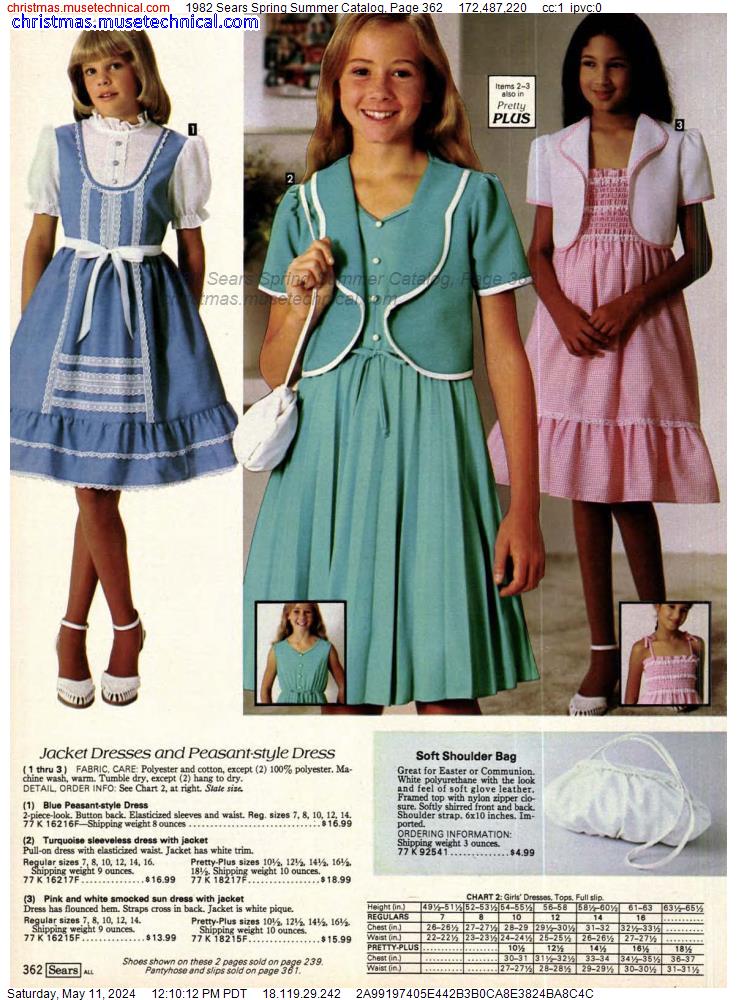 1982 Sears Spring Summer Catalog, Page 362