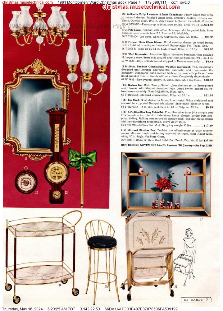 1961 Montgomery Ward Christmas Book, Page 7