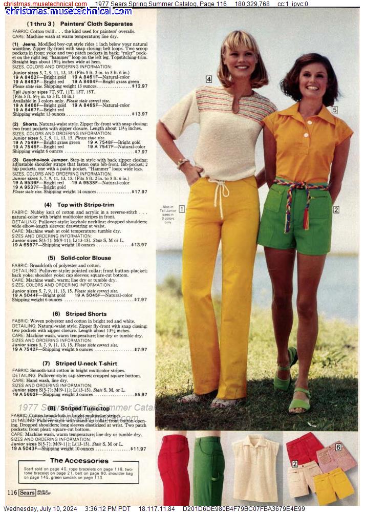 1977 Sears Spring Summer Catalog, Page 116