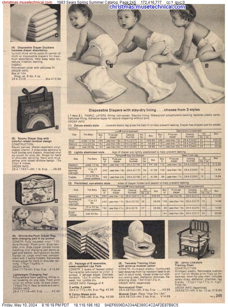 1983 Sears Spring Summer Catalog, Page 245