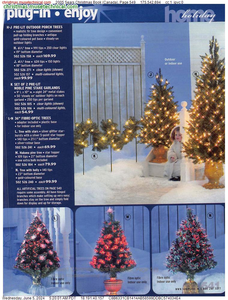 2005 Sears Christmas Book (Canada), Page 549