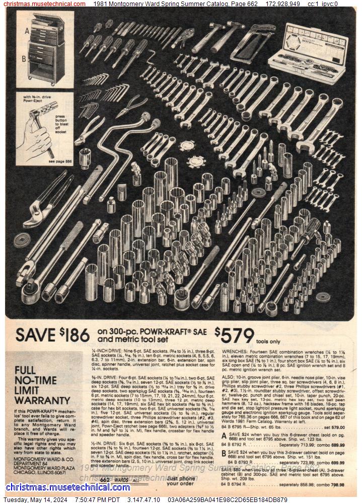 1981 Montgomery Ward Spring Summer Catalog, Page 662