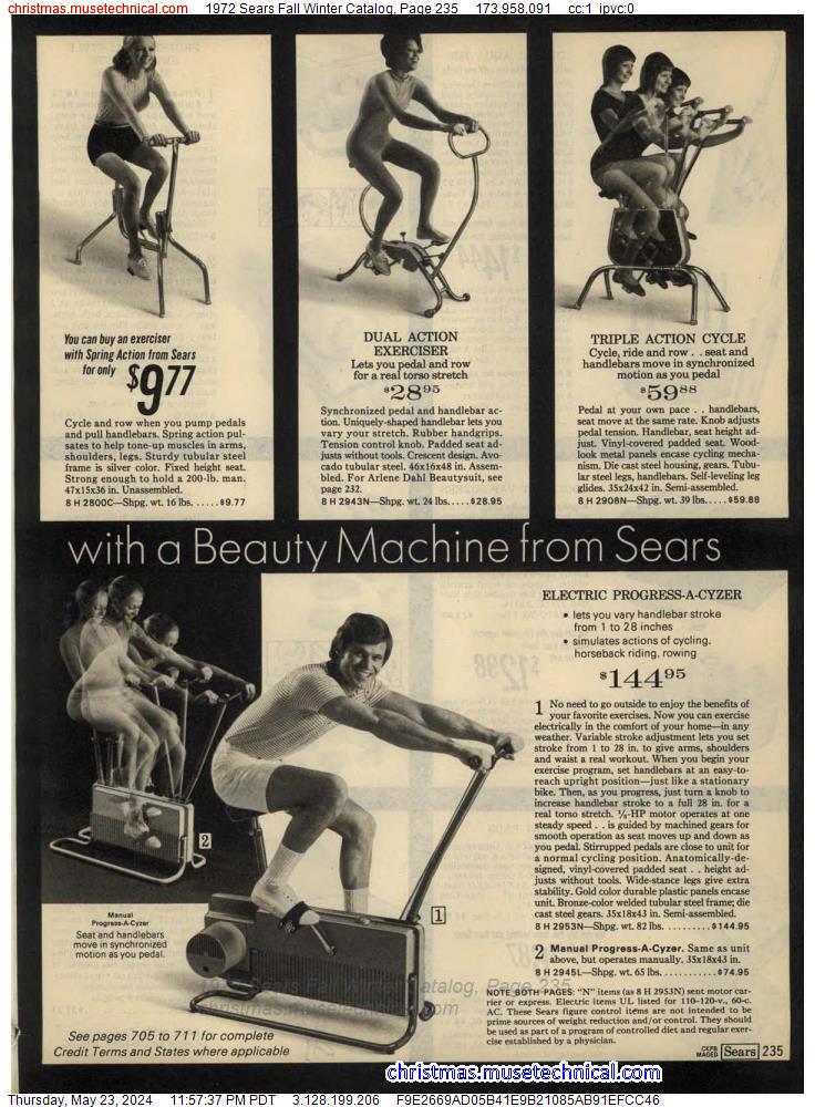 1972 Sears Fall Winter Catalog, Page 235