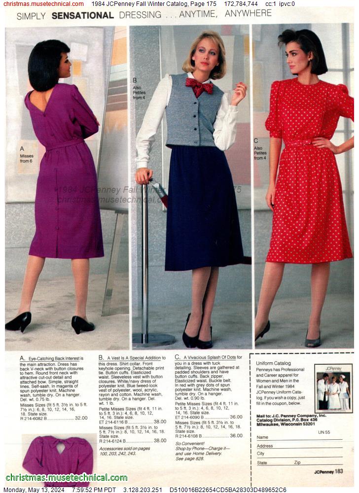 1984 JCPenney Fall Winter Catalog, Page 175