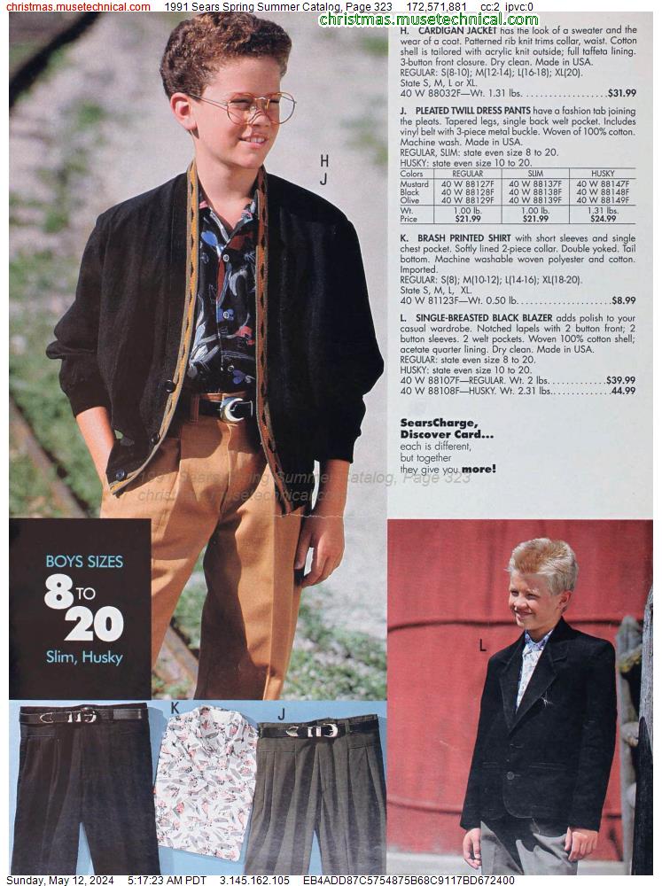 1991 Sears Spring Summer Catalog, Page 323