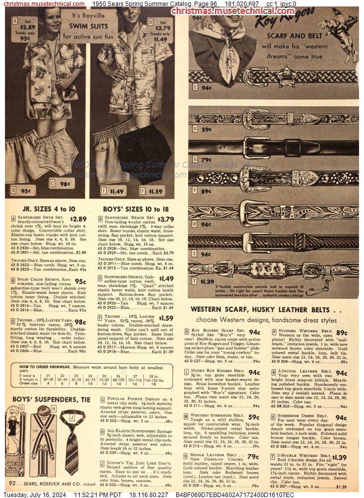 1950 Sears Spring Summer Catalog, Page 96