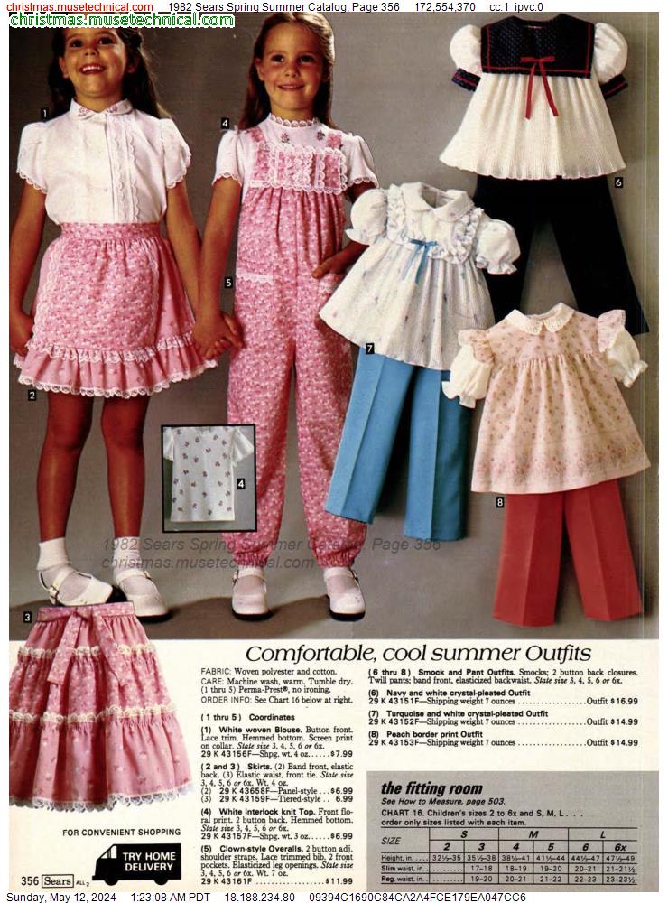 1982 Sears Spring Summer Catalog, Page 356