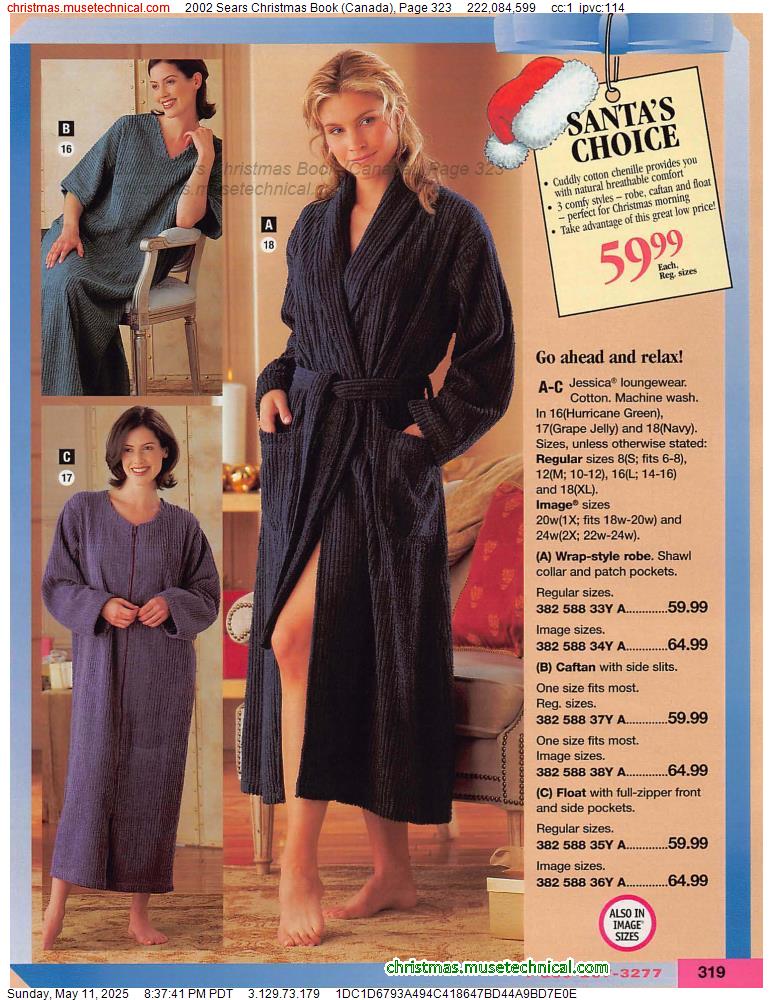 2002 Sears Christmas Book (Canada), Page 323