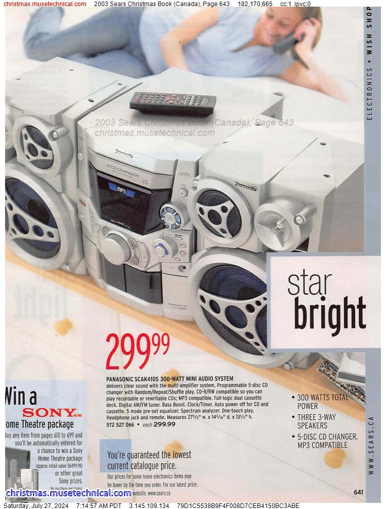 2003 Sears Christmas Book (Canada), Page 643