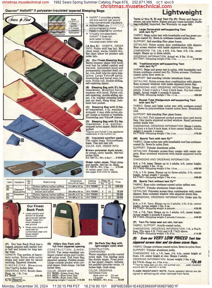 1982 Sears Spring Summer Catalog, Page 678