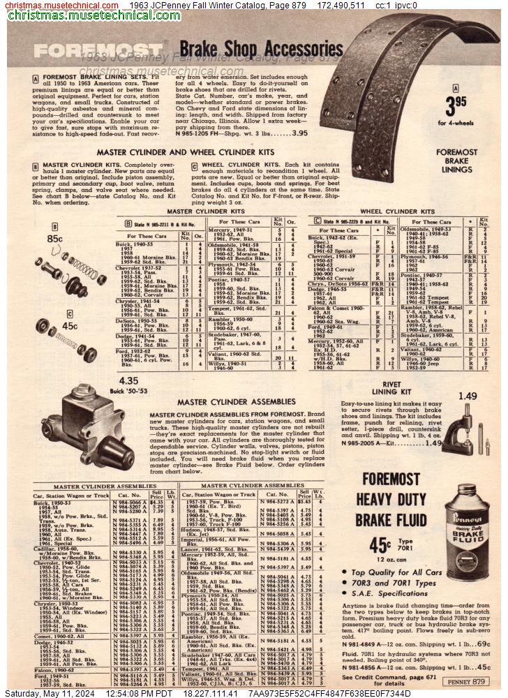 1963 JCPenney Fall Winter Catalog, Page 879