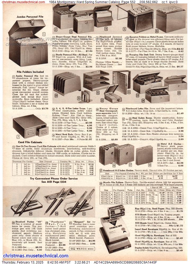 1964 Montgomery Ward Spring Summer Catalog, Page 552