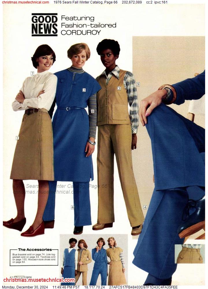 1976 Sears Fall Winter Catalog, Page 66