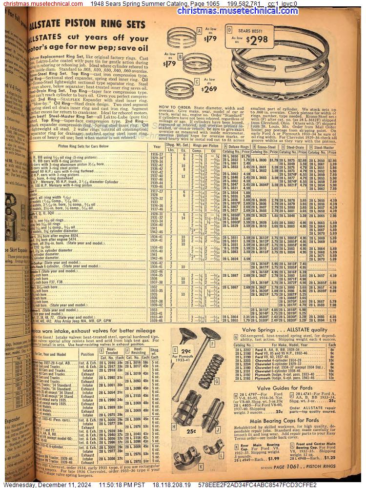 1948 Sears Spring Summer Catalog, Page 1065