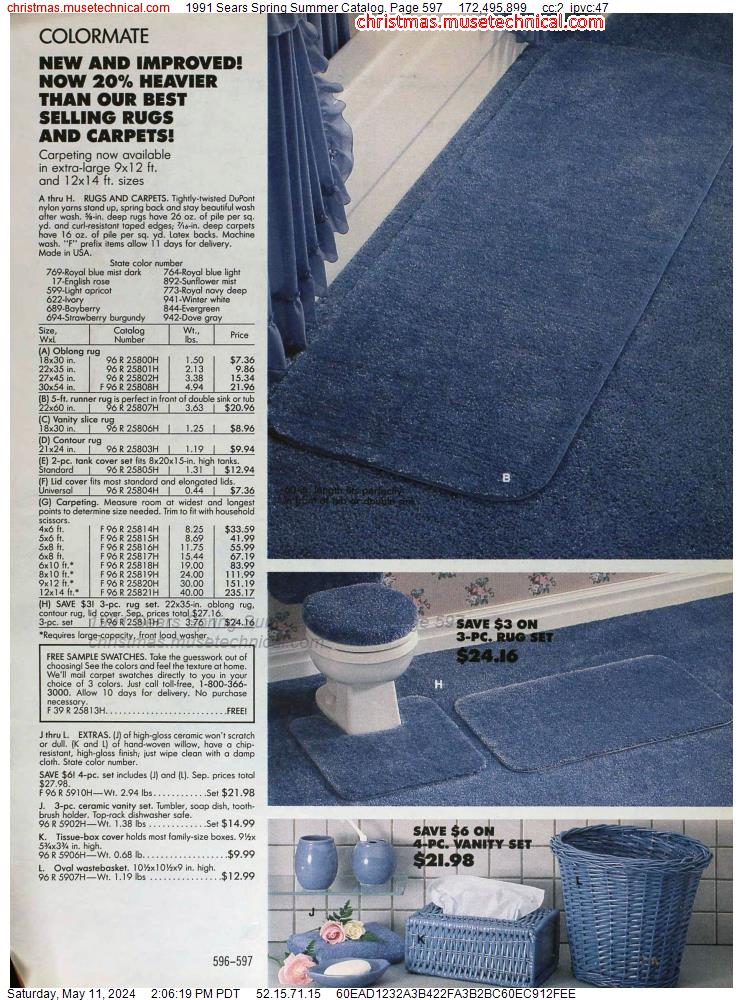 1991 Sears Spring Summer Catalog, Page 597