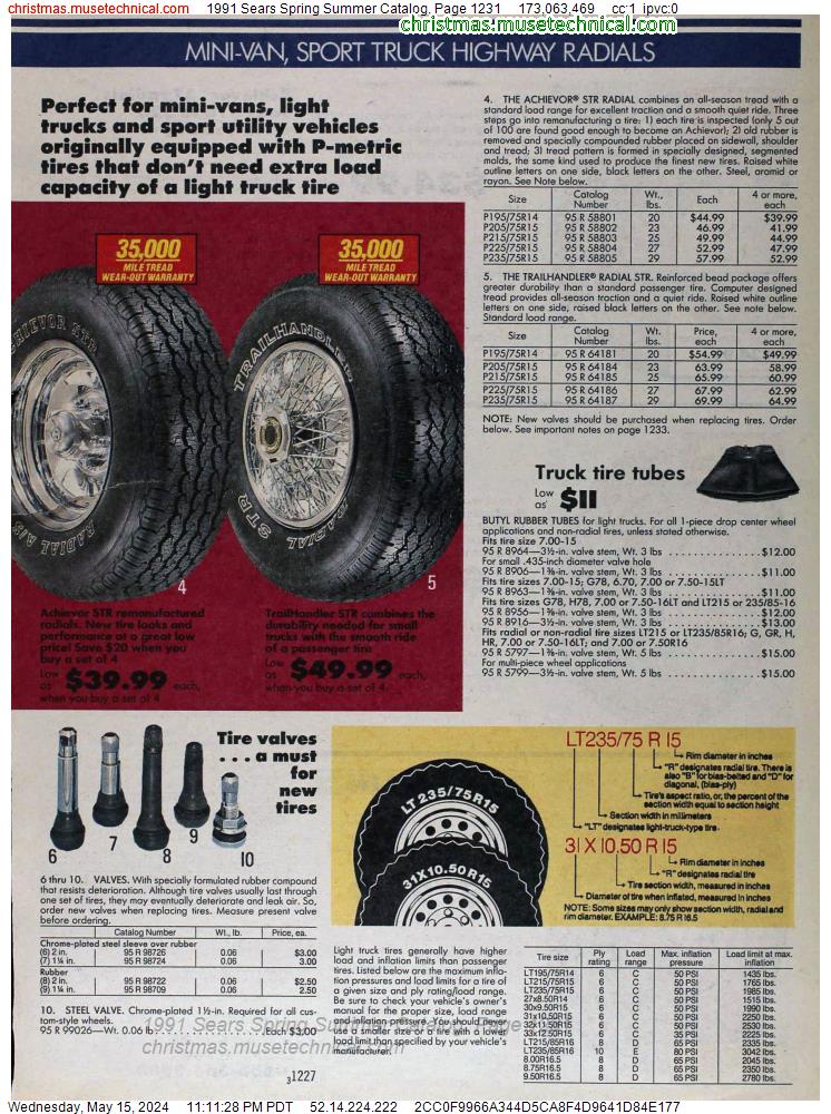 1991 Sears Spring Summer Catalog, Page 1231
