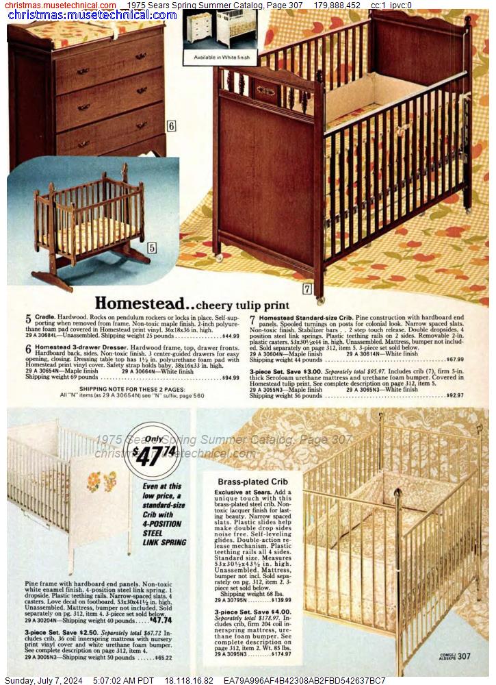 1975 Sears Spring Summer Catalog, Page 307