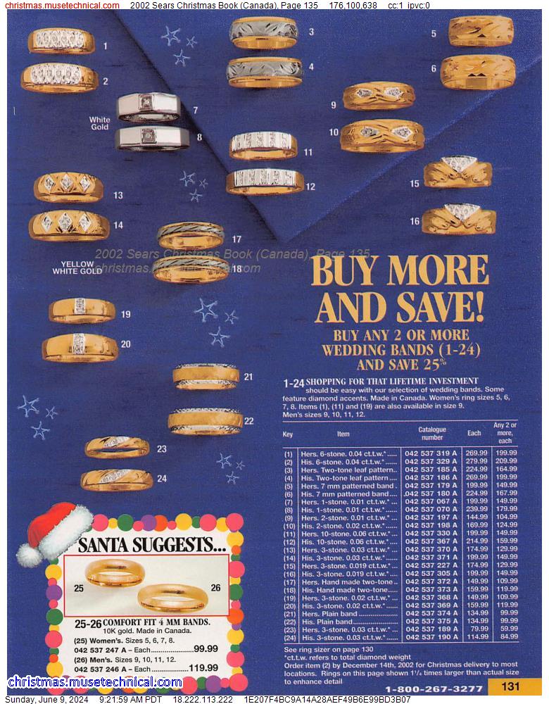 2002 Sears Christmas Book (Canada), Page 135