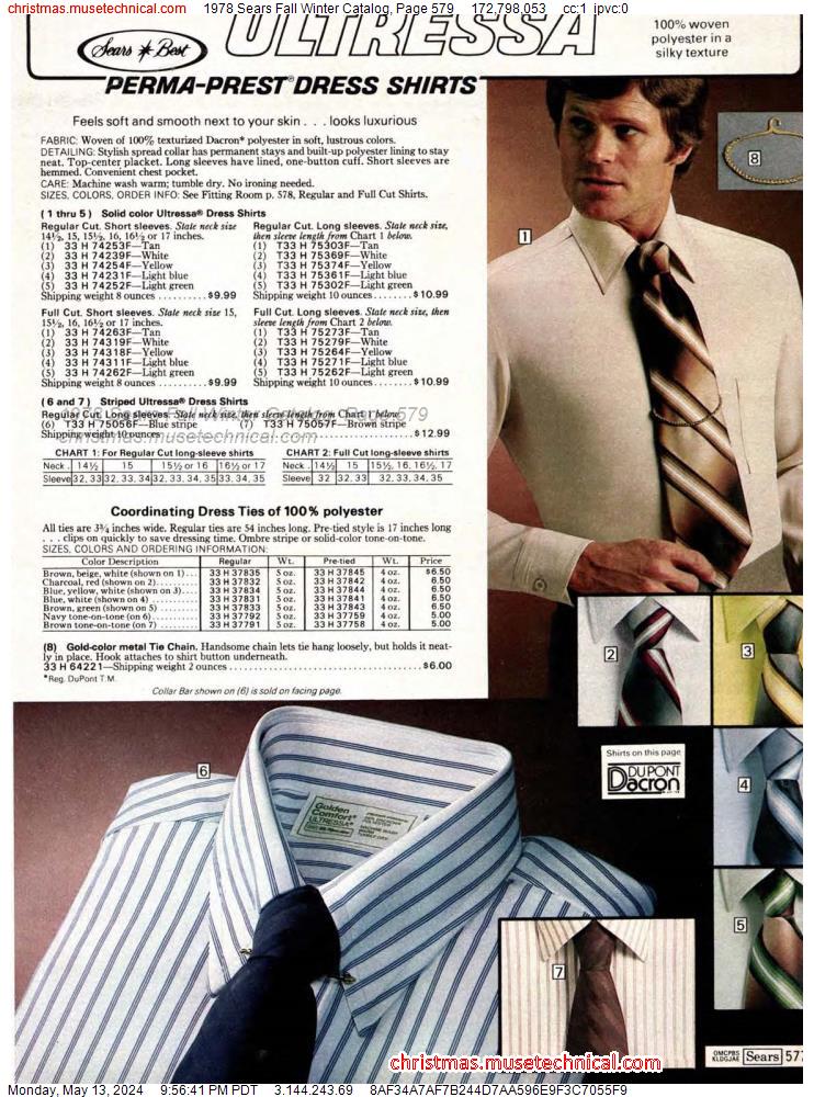 1978 Sears Fall Winter Catalog, Page 579