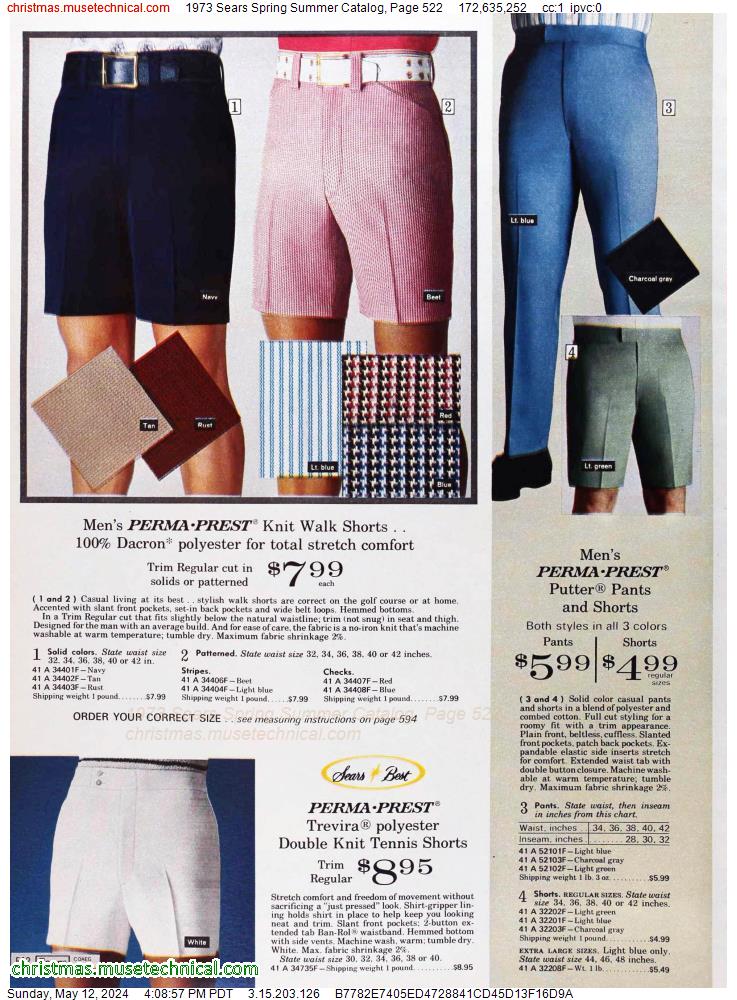 1973 Sears Spring Summer Catalog, Page 522