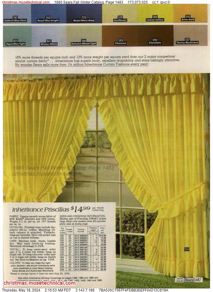 1980 Sears Fall Winter Catalog, Page 1483
