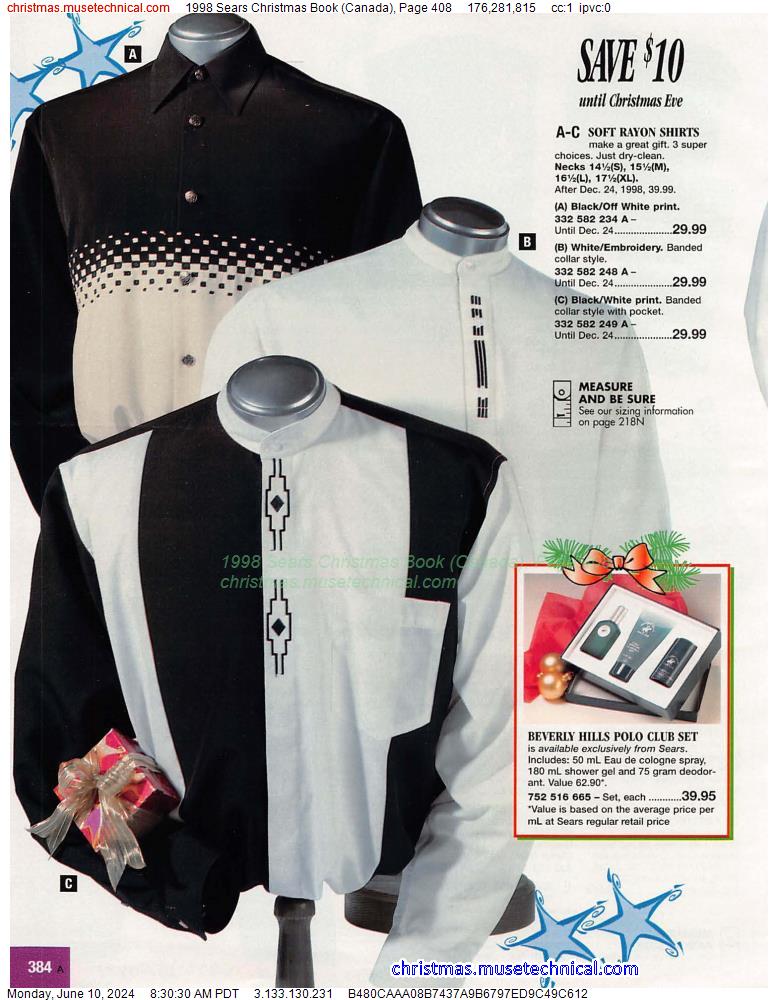 1998 Sears Christmas Book (Canada), Page 408