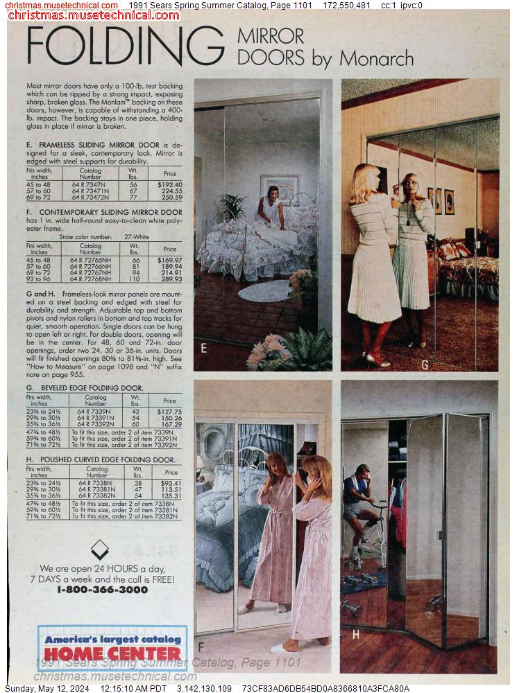 1991 Sears Spring Summer Catalog, Page 1101