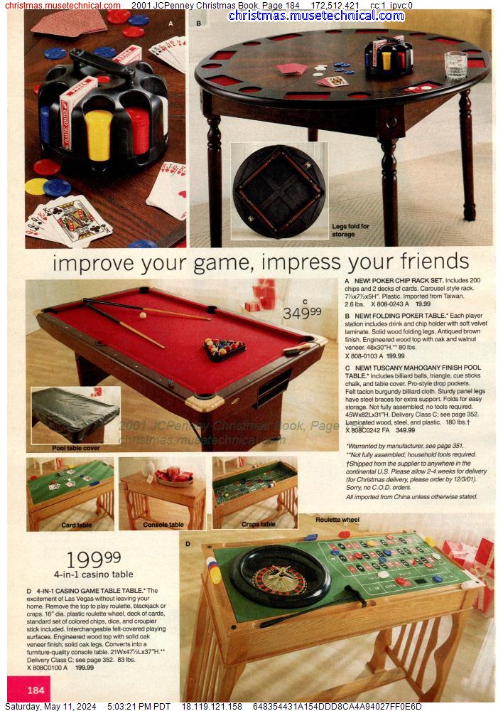 2001 JCPenney Christmas Book, Page 184