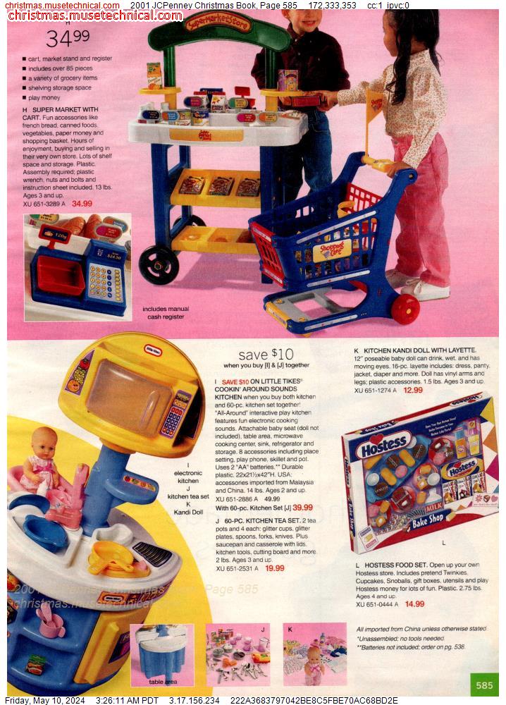 2001 JCPenney Christmas Book, Page 585