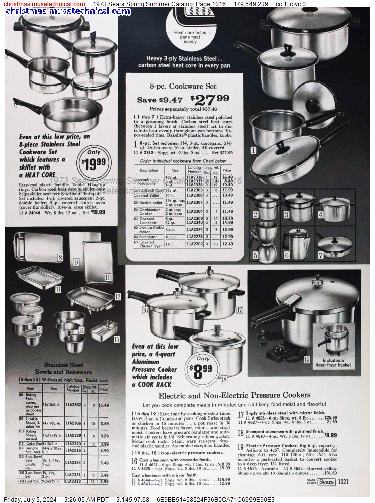 1973 Sears Spring Summer Catalog, Page 1016