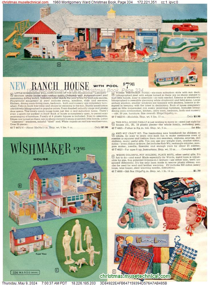 1960 Montgomery Ward Christmas Book, Page 334