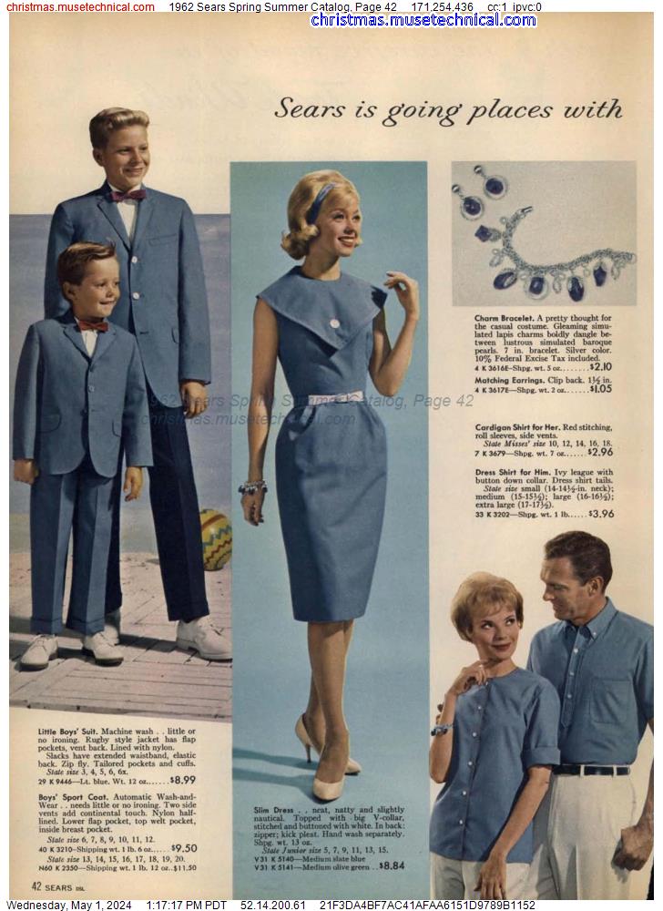 1962 Sears Spring Summer Catalog, Page 42